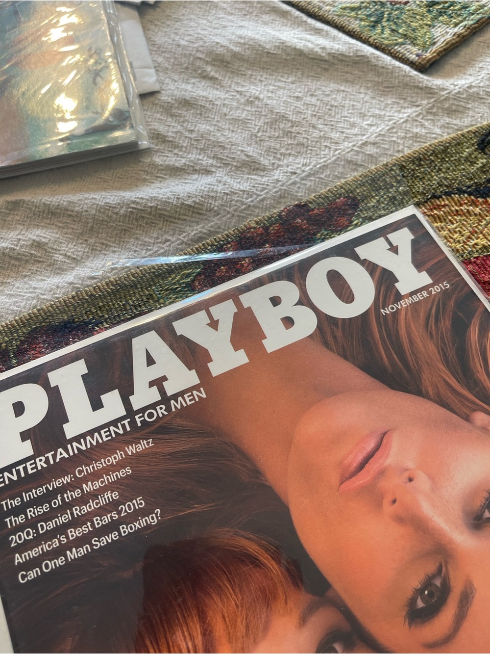Playboy Magazine November 2015 Gia Marie Rachel Harris Daniel Radcliffe +
